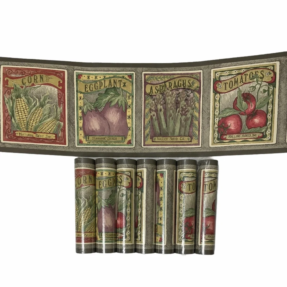 Wallpaper Border Wall Border 8 Rolls Bundle Boho Farmhouse Shabby Chic Cottage